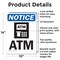 Signmission Atm, 10 in W x Rectangle, Aluminum OS-2PACK-NS-A-1014-V-10181 - alternate 8